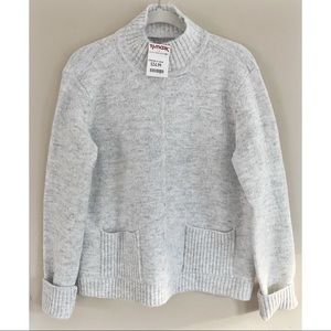 Marled Reunited Clothing grey mockneck sweater